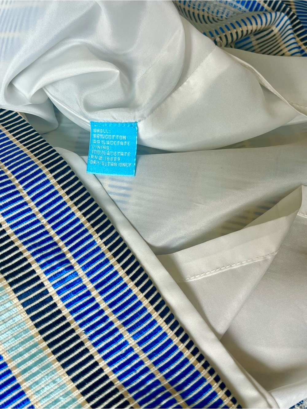 J. McLaughlin Collared Blue Striped Metal Button Dress Size S - Picture 10 of 11